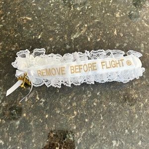 Aviation Theme Wedding Garter